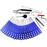 H&H 30-in-1 Lock Picks Set Transparent Practice Padlock Bundle