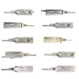 Original Lishi Residential Tools Bundle of 10 – KW1 / KW1-L / KW5 / KW5-L / SC1 / SC1-L / SC4 / SC4-L / BE2-6 / BE2-7